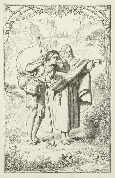 Illustrazione per Il progresso del pellegrino di John Bunyan da Henry Courtney Selous